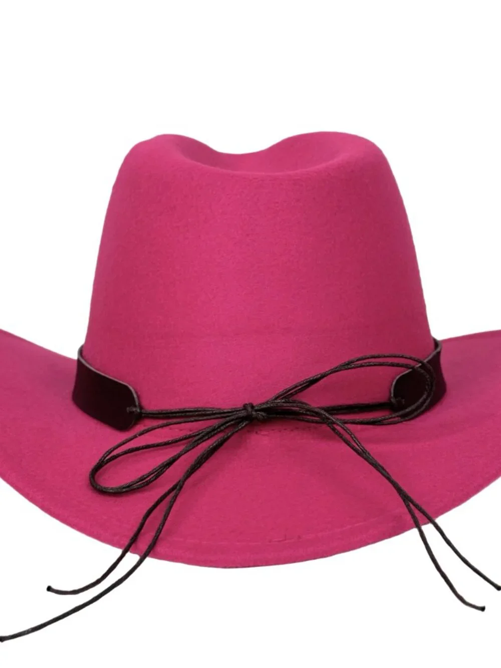 Hot Pink Western Cowboy Hat Wide Brim Ranch Rodeo Cowgirl Festival Boho Hat